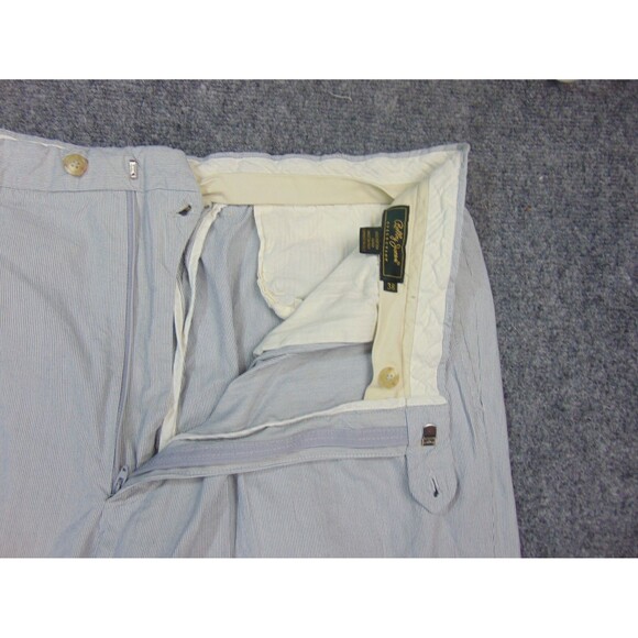 Bobby Jones Collection Golf Pants Mens 38x30 Blue Pin Stripe Made in Italy - Picture 9 of 12